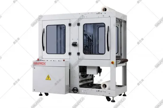 Inline Feeding Sleeve Wrapper and Shrinking Tunnel