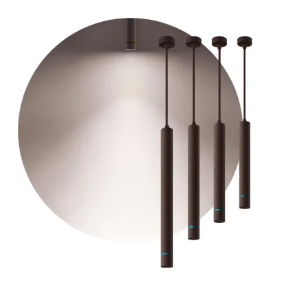 Long Tube Ceiling Mounted Cylinder LED Pendant Light