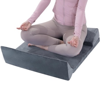Comfortable Premium Foam Wedge Pillow: Perfect for Foldable Meditation, Knee Support, and Sitting on the Floor