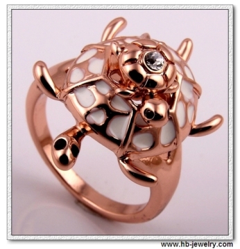 Cute Tortoise Rings with a baby on the top
