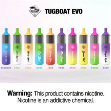 Tugboat EVO saveur de vape jetable en gros 4500 bouffées