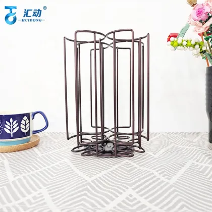 Large Capacity 52pcs Tassimo Vertuo Coffee Capsule Storage Organizer: 360 Degree Rotating Holder