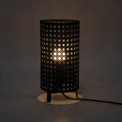 Iron Frame Rattan Decorative Ambient Light