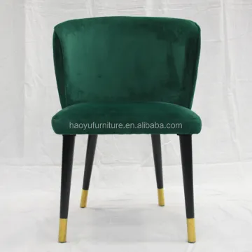 green velvet modern luxury dining chair leisure cafe chairs durable dining chairs upholstered