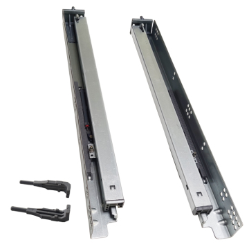 BOKE Soft Close Drawer Slides for Face Frame Kitchen Cabinets with Plastic Pin Locking