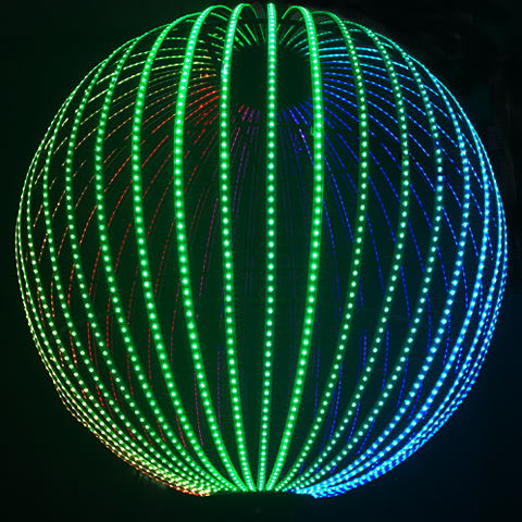 Kerstdecoratie LED 3D DMX bal licht