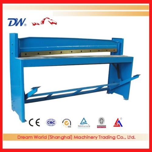 easy operation foot operated shearing machine in stock ,sheet metal foot shearing machine , foot pedal shearing machine