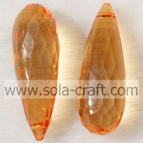 Teardrop acrylique transparent coloré de mode pour pendentif de lustre