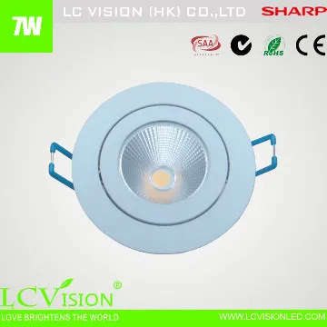 LED Lighting / 7W SHARP LED Spotlamp / Adjustable / Dimming / 680lm