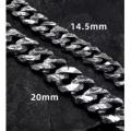 Chiseled Silver Wrist Chain-Extra Thick