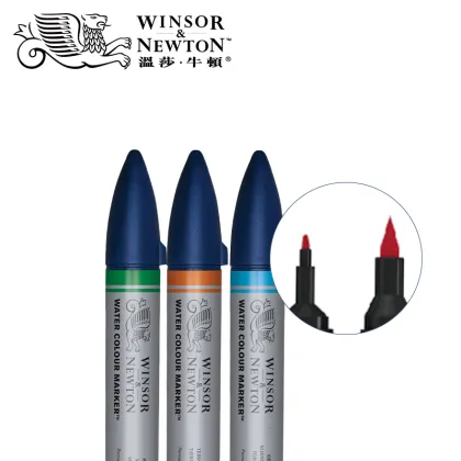 Winsor & Newton Watercolor Marker Pen Set Soft Water Colour Brush Markers 6 Colors 12 Colors Cotman Ink