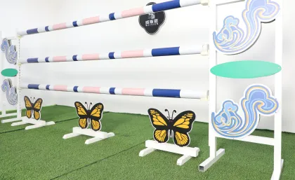 PVC Western Horse Jumping Barriers Plastic Jump Saddle for Horse Riding