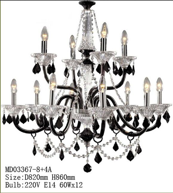  K9 Crystal Big hotel Candle Chandelier