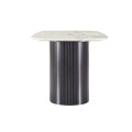 Artificial marble table top Mesa Carbon steel black Leg Table sets