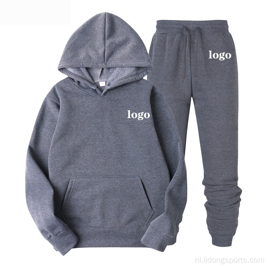 Groothandel ontwerpen uw eigen goedkope sweatsuit van hoodie