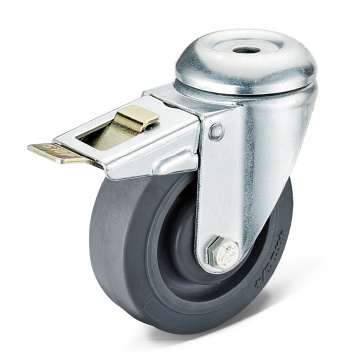 Swivel bolt hole TPR casters wheels