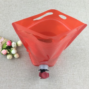 zipper top Bag-in-Box with butterfly valve juice packaging