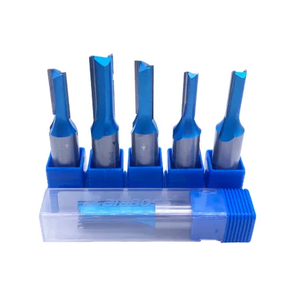 Two Flutes Straight Bits End Mill Woodworking Cutting Tools - Router Bits for Solid Wood