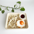 Bagasse suikerrietpulp voedsellade met kledinghouder