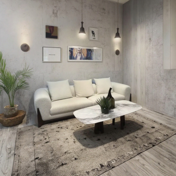Modern Luxury Marble White Coffee Table for Nordic Villa Dining