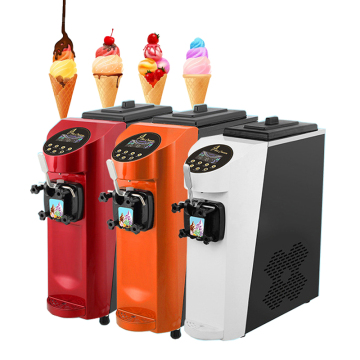 Professional Commercial Ice Cream Maker: Single Flavor Soft Serve and Gelato Machine for Sweet Cones
