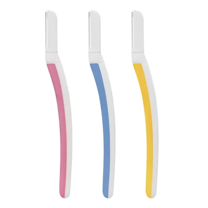 Dermaplaning Tool with Replaceable Blades for Facial Exfoliation and Eyebrow Trimming