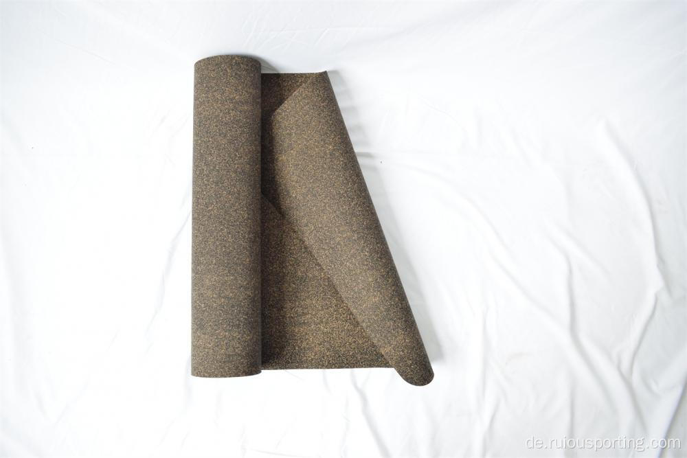 Naturkautschuk -Kork -Yogamatte