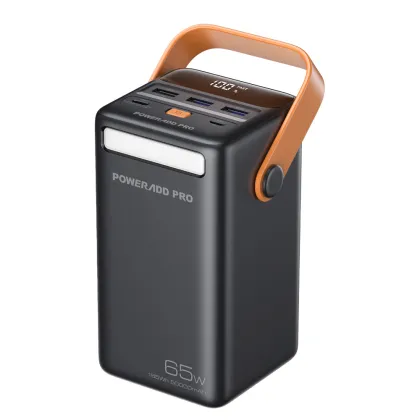 Universal PD 65W Power Bank: 50000mAh Portable Fast Charging Laptop Power Bank
