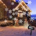 Luces LED de proyector de copo de nieve