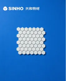 Adhesive ceramic sheet for mining equipment