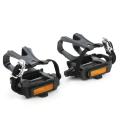 Bike Pedals with Toe Clip and Strap