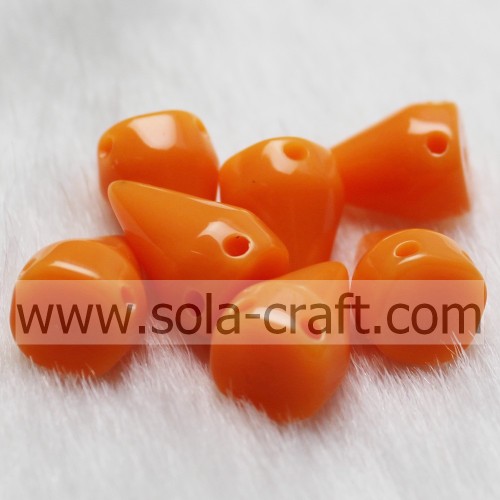 Opaque Plastic Rivet Bead with Two Holes for Accessories Bracelet, Bangle and Necklace