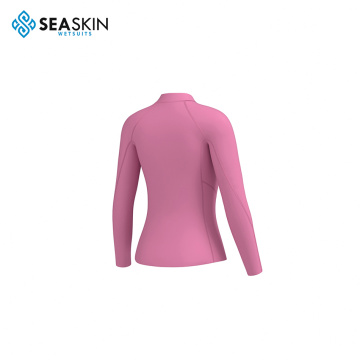 Seaskin Long Sleeve Girl's Pink Diving Wetsuit Jacket