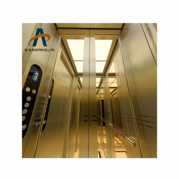 Desain Mewah Pabrik China Tekstur Logam Emas Villa Villa House Penumpang Lift