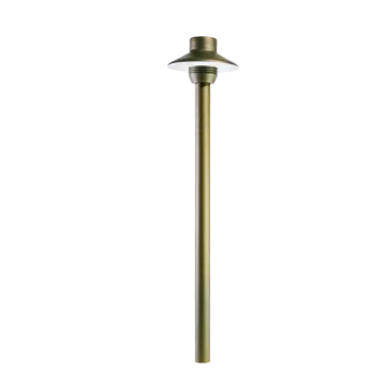 Brass Hat Path Light Tiny Outdoor Garden Lighting