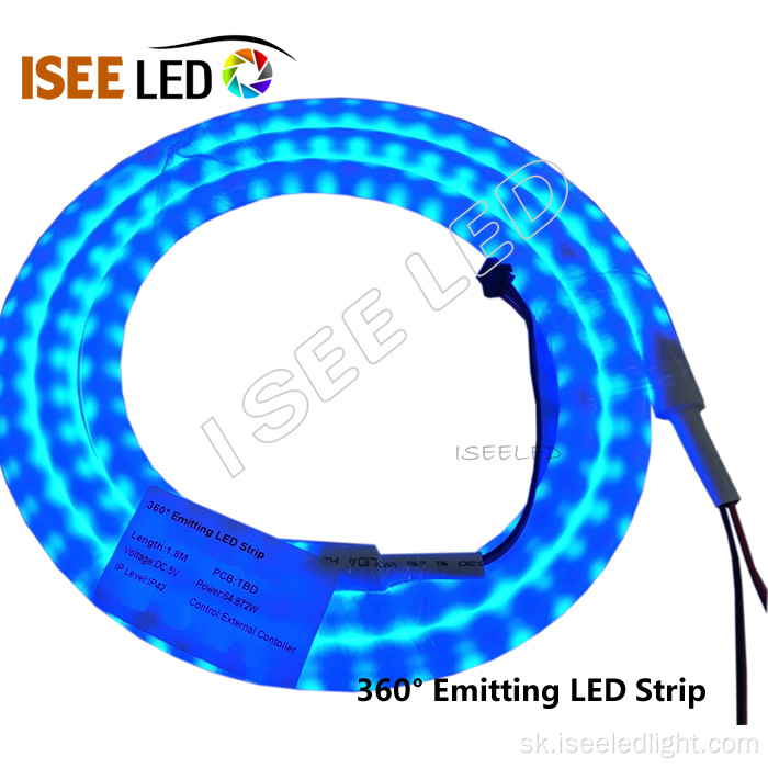 360 stupňov emiting RGB farebný pás LED dióda