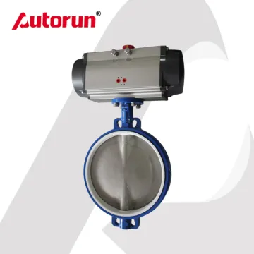 Pneumatic Double Acting Actuator Butterfly Valve
