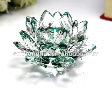 K9 Clear Crystal Lotus Flower For folk art Gifts