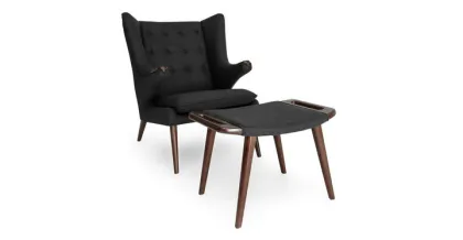 Scandinavian Style papa bear chair and ottoman