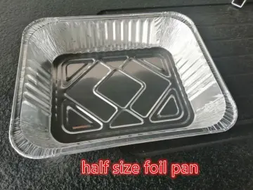 Disposable half size food aluminum foil pans