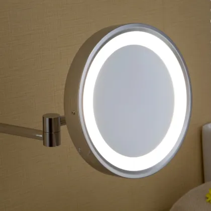 FUAO led cosmetic mirror 30 x magnifying mirror with light