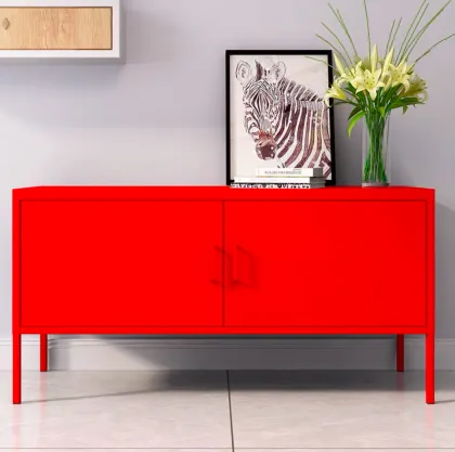 Metal TV Cabinet for Living Room Storage