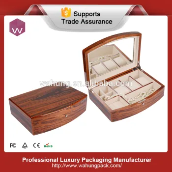 custom wooden jewelry gift packaging box