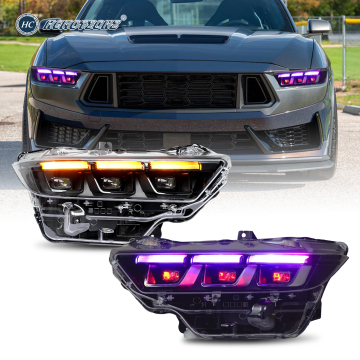 HCMotionz RGB светодиодные фары для Ford Mustang 2024 2025