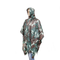 Hot Sales utomhus PVC Militär regnkamouflage Poncho