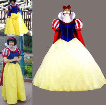 Noble Snow White Mascot Costume High Quality Hand-made Fancy Party Dress and Carnival Supply Adult Size
