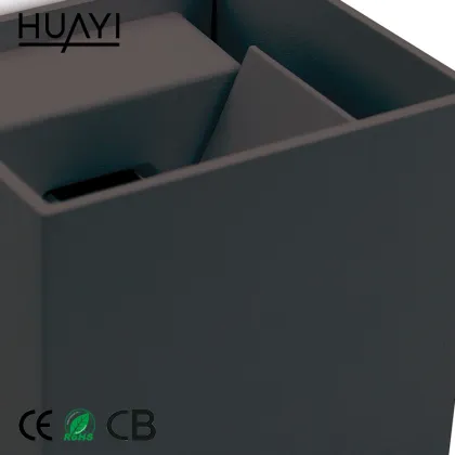 HUAYI Retro Indoor Modern Adjustable Black Cube IP65 Wall LED Lights For Home