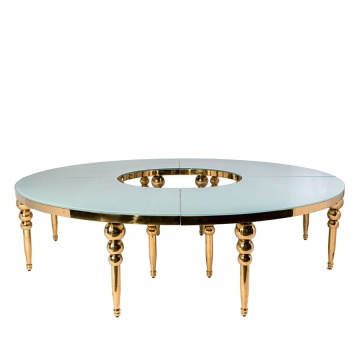 China Factory Wedding Dining Furniture: 12+ Years Experience Round Stainless Steel Table