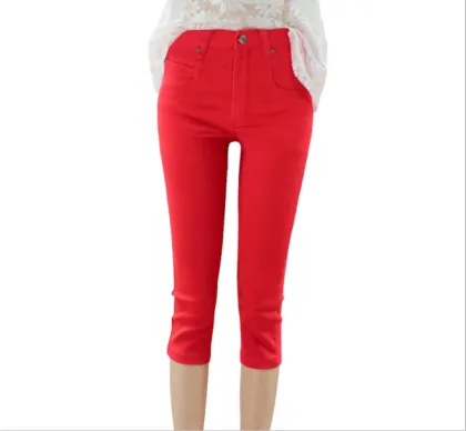 2019 New Women Cropped Jeans