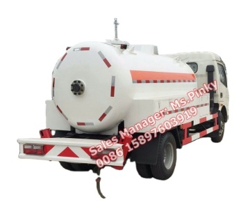 Dongfeng Dolika Propane Gas Tanker Truck dengan mesin pengisian LPG dan monitor - tersedia dengan harga yang menarik